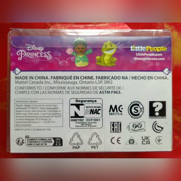 🎉 DISNEY FISHER PRICE LITTLE PEOPLE Princess Tiana & Naveen Princess & The FROG - Picture 3 of 3